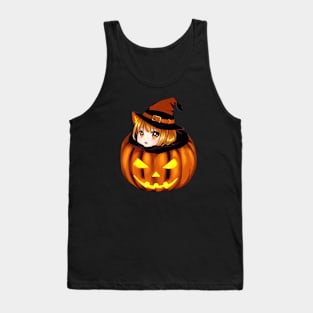 Witch Halloween Pumpkin Tank Top